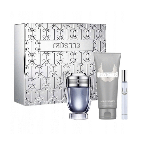 RABANNE INVICTUS HOMME EDT 100ML + ALL OVER SHAMPOO 100ML + EDT 10ML TRAVEL EDITION