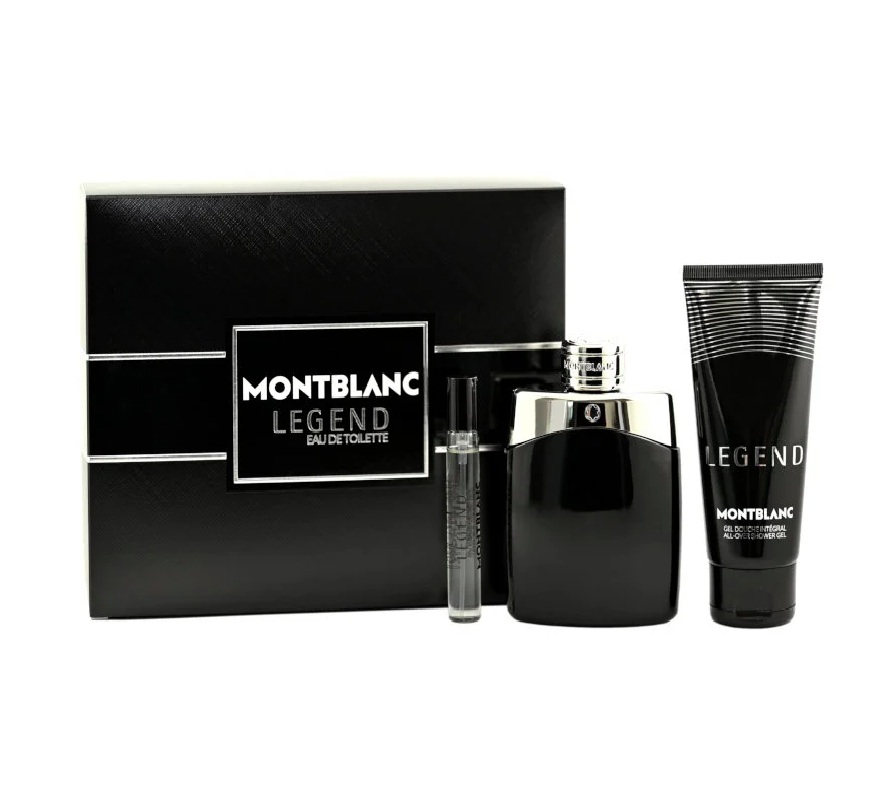 MONTBLANC LEGEND MAN EDT 100ML + EDT 7,5ML + SHOWER GEL 100MLwoda toaletowa