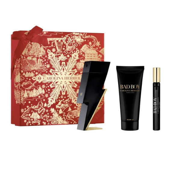 HERRERA BAD BOY EDT 100ML + EDT 10ML + SHOWER GEL 100MLwoda toaletowa
