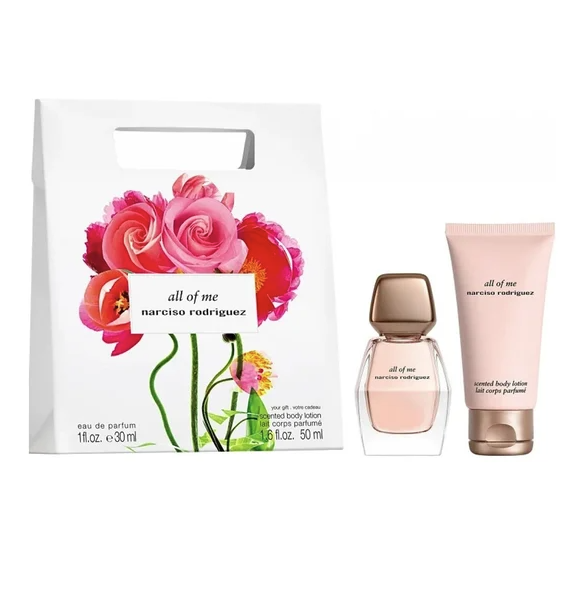 NARCISO RODRIGUEZ ALL OF ME EDP 30ML + BALSAM DO CIAŁA 50MLwoda perfumowana
