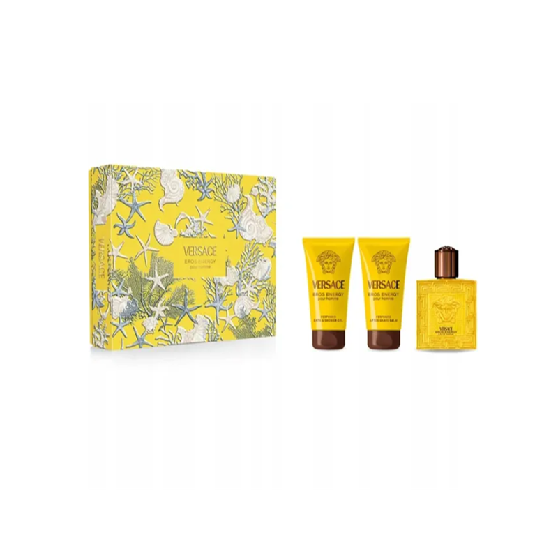 VERSACE EROS ENERGY EDP 50ML + SHOWER GEL 50ML + AFTER SHAVE BALM 50ML