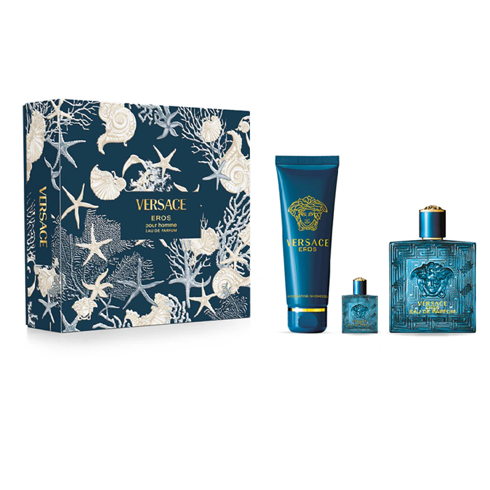 VERSACE EROS MAN PARFUM 100ML+ PARFUM 5ML + SHOWER GEL 150ML